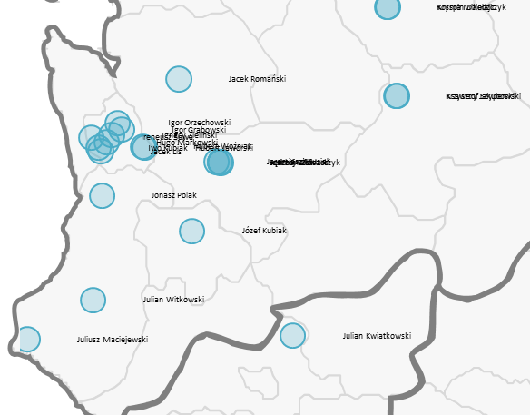 Mapa Polski Excel - Jak przedstawić na mapie bazę adresów po geokodowaniu 5