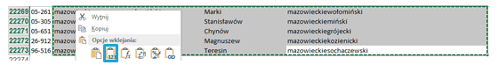 Mapa Polski Excel – Jak uzupełnić nieznalezione kody pocztowe 14